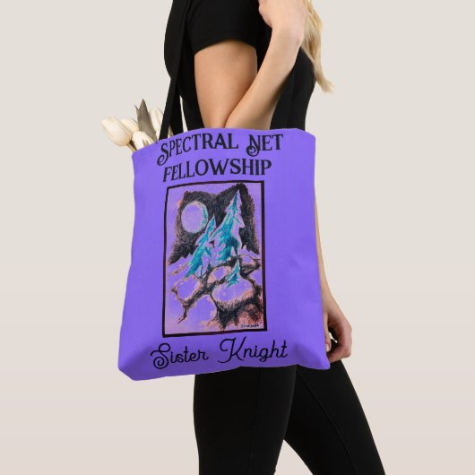 Bomen in Moonlight Telefoon Tote Bag (Dichtbij)