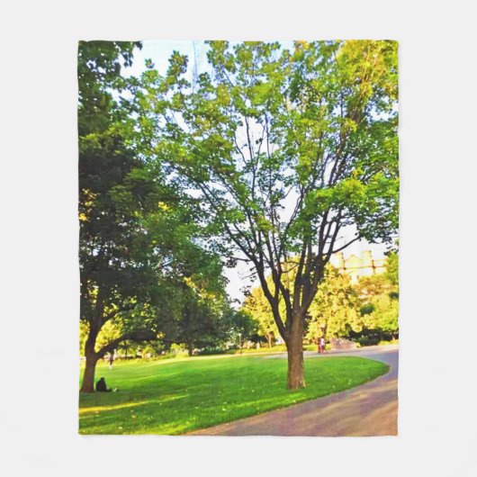 Bomen in Ottawa Park. Bestel nu Fleece Deken (Voorkant)