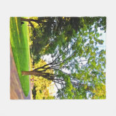 Bomen in Ottawa Park. Bestel nu Fleece Deken (Voorkant (Horizontaal))