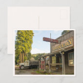 Bomen in Redwoods National Park & Rustic Grocery Briefkaart (Voorkant / Achterkant)