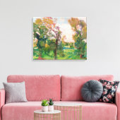 Bomen in Villa Borghese door Armando Spadini Canva Canvas Afdruk (Insitu (Woonkamer))