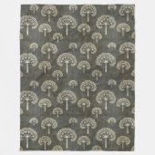 Bomen in Winter Fleece Blanket (Voorkant)