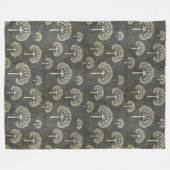 Bomen in Winter Fleece Blanket (Voorkant (Horizontaal))