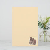 Bomen in zonlicht briefpapier (Staand voorkant)