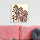 Bomen in zonlicht canvas afdruk (Insitu (Woonkamer))
