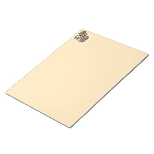 Bomen in zonlicht notitieblok (Schuin)