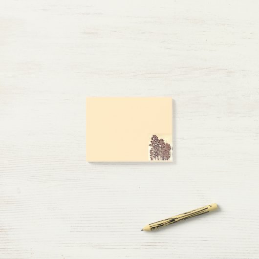Bomen in zonlicht post-it® notes (Op bureau)