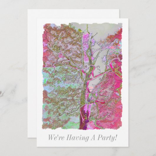 BOMEN INVITATIE (Voorkant / Achterkant)