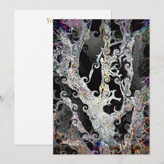 BOMEN INVITATIE (Voorkant / Achterkant)