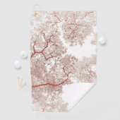 Bomen-kaart 2 golfhanddoek (Insitu)