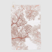 Bomen-kaart 2 golfhanddoek (Voorkant)