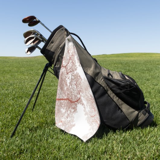 Bomen-kaart 2 golfhanddoek (Groen)