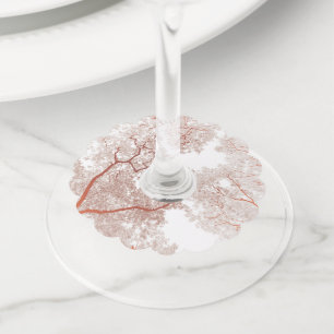 Bomen-kaart 2 wijnglaslabel