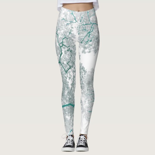 Bomen-kaart 3 leggings (Voorkant)