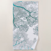 Bomen-kaart 3 strandlaken (Voorkant)