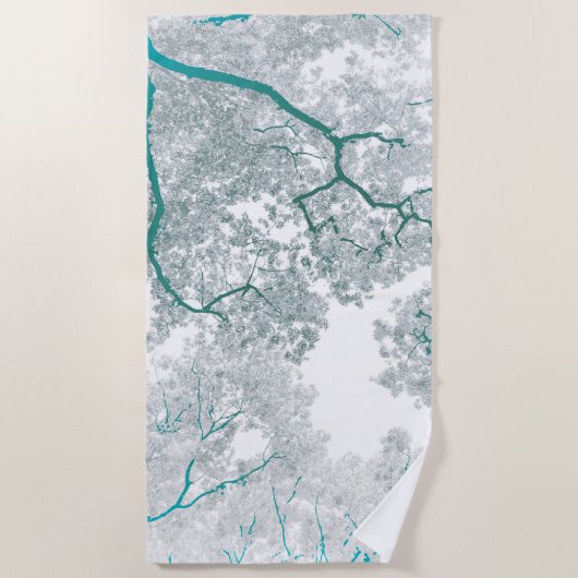 Bomen-kaart 3 strandlaken (Voorkant)