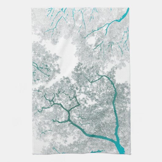 Bomen-kaart 3 theedoek (Verticaal)