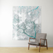 Bomen-kaart 3 wandkleed (In situ)