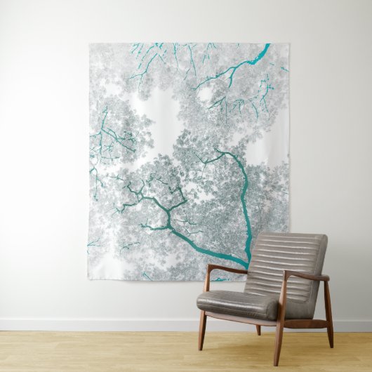 Bomen-kaart 3 wandkleed (In situ)