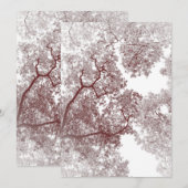 Bomen-kaart 4 bedankkaart (Voorkant / Achterkant)