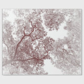 Bomen-kaart 4 cadeaupapier (Vlak)