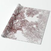 Bomen-kaart 4 cadeaupapier (Uitgerold)