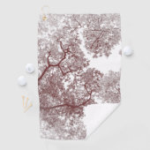 Bomen-kaart 4 golfhanddoek (Insitu)