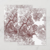 Bomen-kaart 4 notitiekaartje (Voorkant / Achterkant)