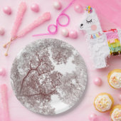 Bomen-kaart 4 papieren bordje (Feest)