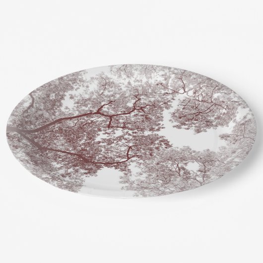 Bomen-kaart 4 papieren bordje (Gekanteld)