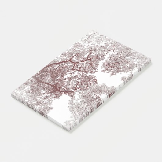 Bomen-kaart 4 post-it® notes (Schuin)