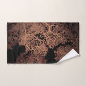 Bomen-kaart 5 bad handdoek (Handdoek)