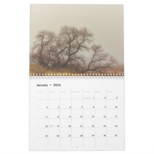 Bomen Kalender (Jan 2026)
