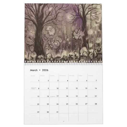 Bomen Kalender (Mar 2026)