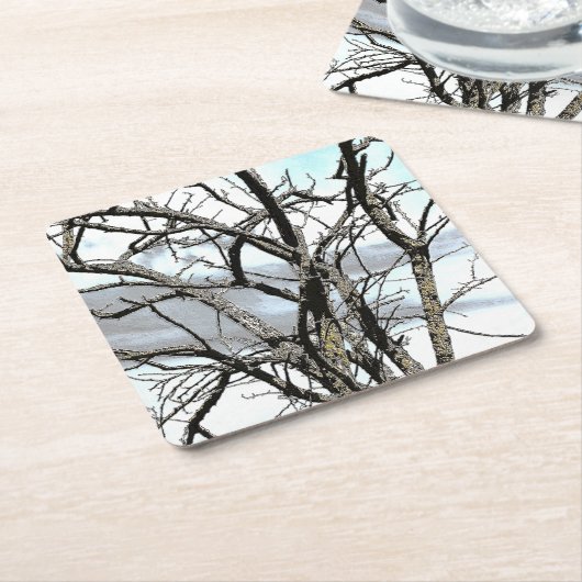 BOMEN KARTONNEN ONDERZETTERS (Schuin)