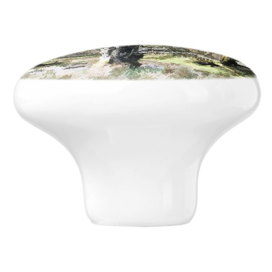 BOMEN KERAMISCHE KNOP (Zijkant)