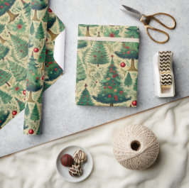 bomen Kerst inpakpapier H1004