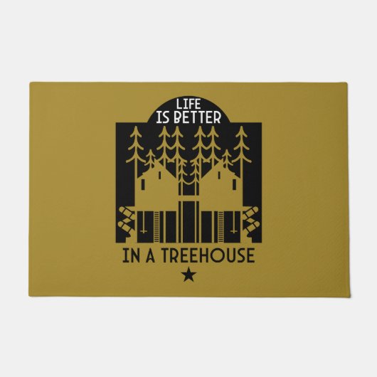 Bomen kleding en decor deurmat (Voorkant)