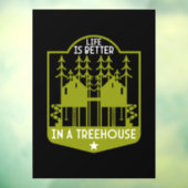 Bomen kleding en decor raamsticker (Vel 3)