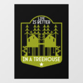 Bomen kleding en decor raamsticker (Vel)