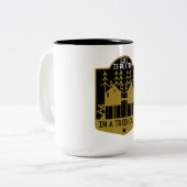 Bomen kleding en decor tweekleurige koffiemok (Voorkant links)