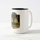 Bomen kleding en decor tweekleurige koffiemok (Voorkant rechts)