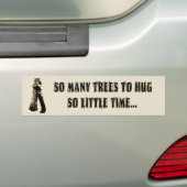 Bomen knuffels verenigen zich! bumpersticker (Op auto)