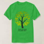 Bomen kunnen de toenemende hitte-klimaatveranderin t-shirt (Design voorkant)