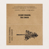 Bomen | landschapsarchitectuur | hovenier visitekaartje (Buitenkant ongevouwen)