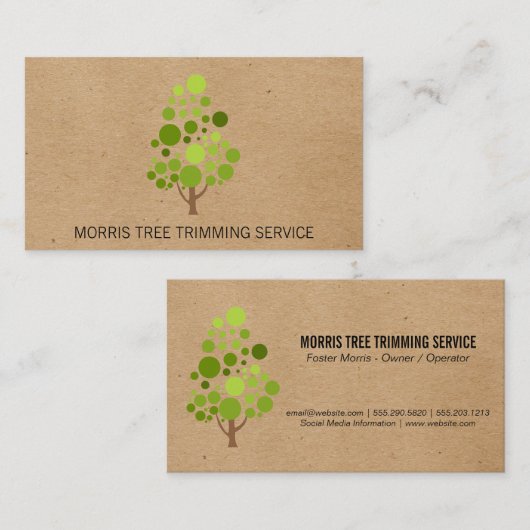 Bomen | landschapsarchitectuur visitekaartje (Voorkant / Achterkant)