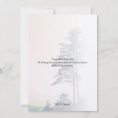 Bomen Liefde | Aangepaste uitnodiging om de natuur (Achterkant)