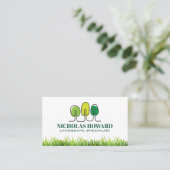 Bomen Logo | Gras Visitekaartje (Staand voorkant)