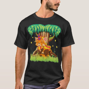 Bomen Magical Creature Unicorn Chinese Animal Red T-shirt