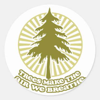 Bomen maken lucht Sticker